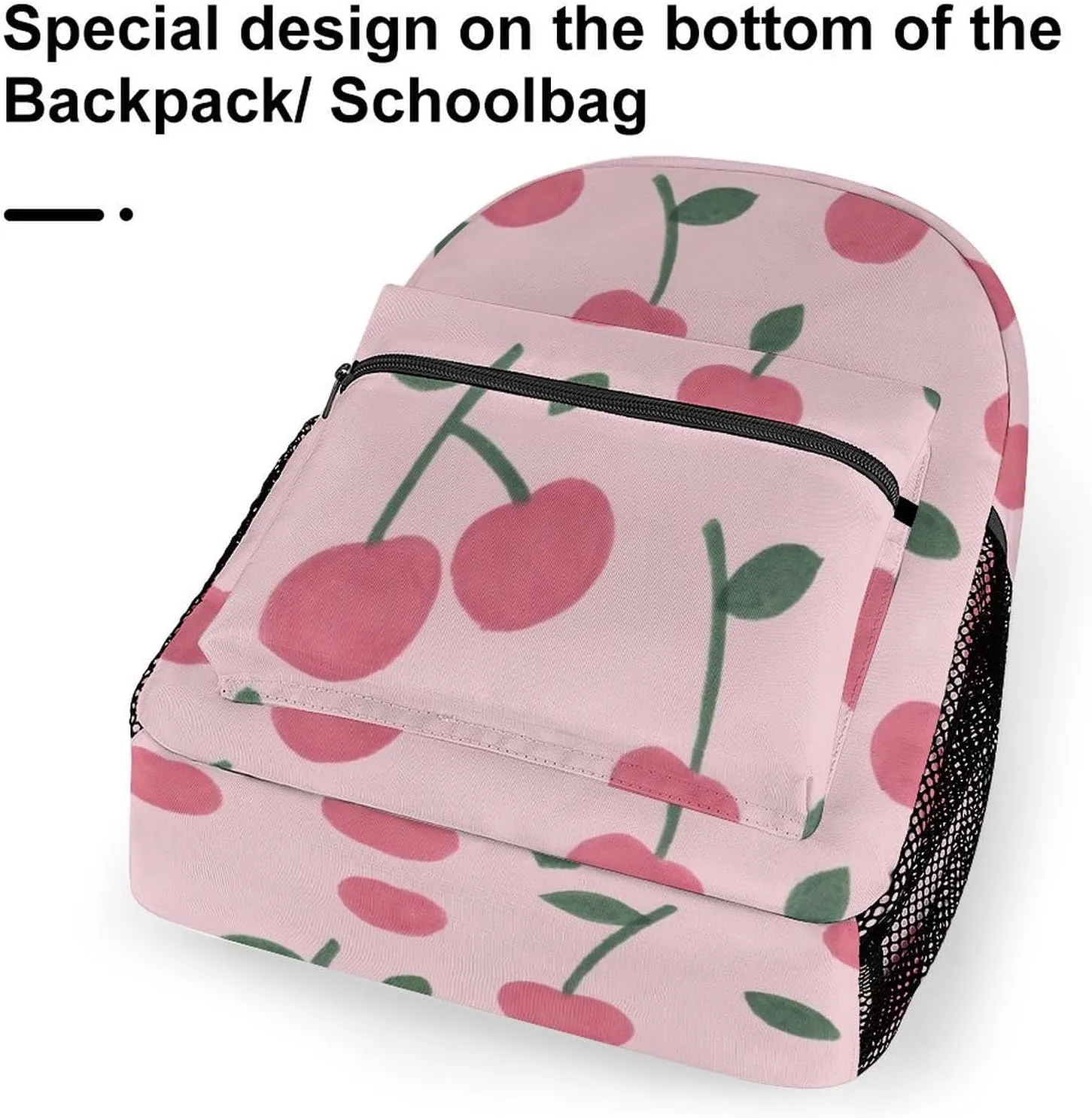 17 Inch Backpack Pattern Of The Cherry Laptop Backpack Shoulder Bag School Bookbag Casual Daypack