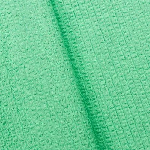 Aquatic Green Famous Make Textured Stripe Yoga Wear  Fabric