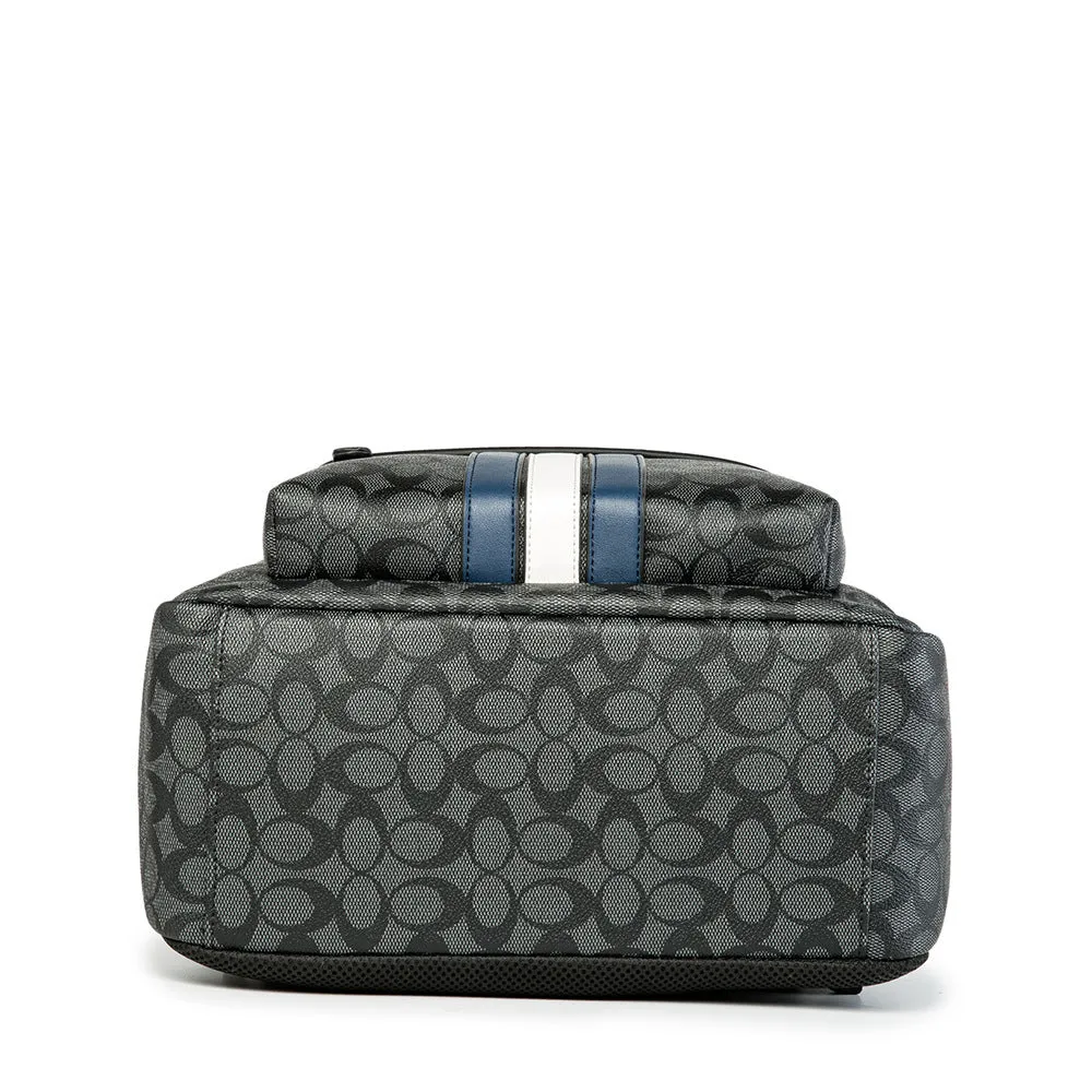 Backpack 2022 Retail New  Men's  Leather Fashion Trendy Patchwork Contrast Color  Travel Bag