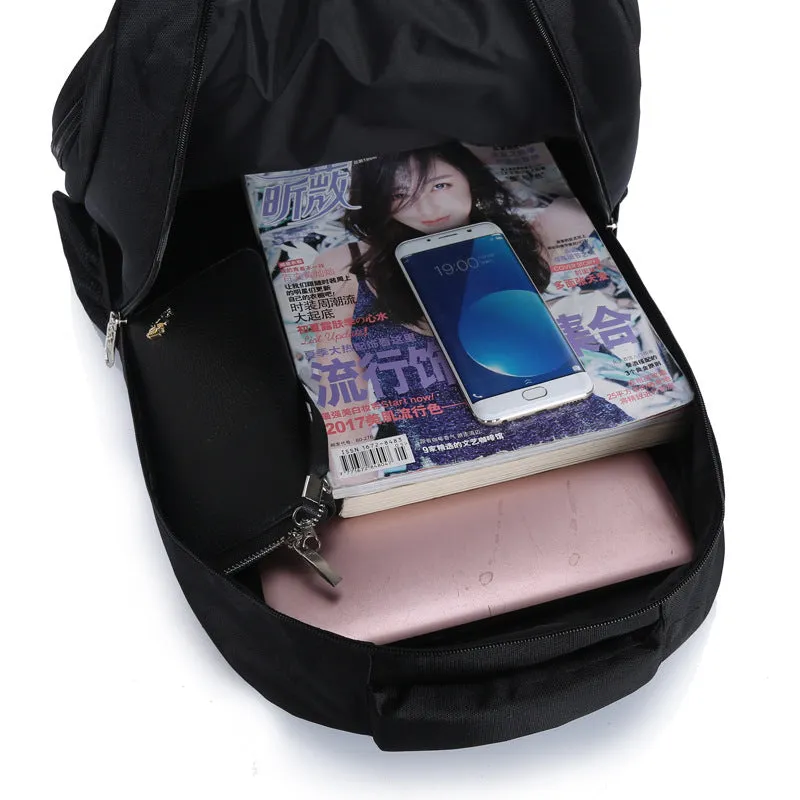 Backpack Oxford Cloth  Men Business Computer Early High School Student School shoulder bag
