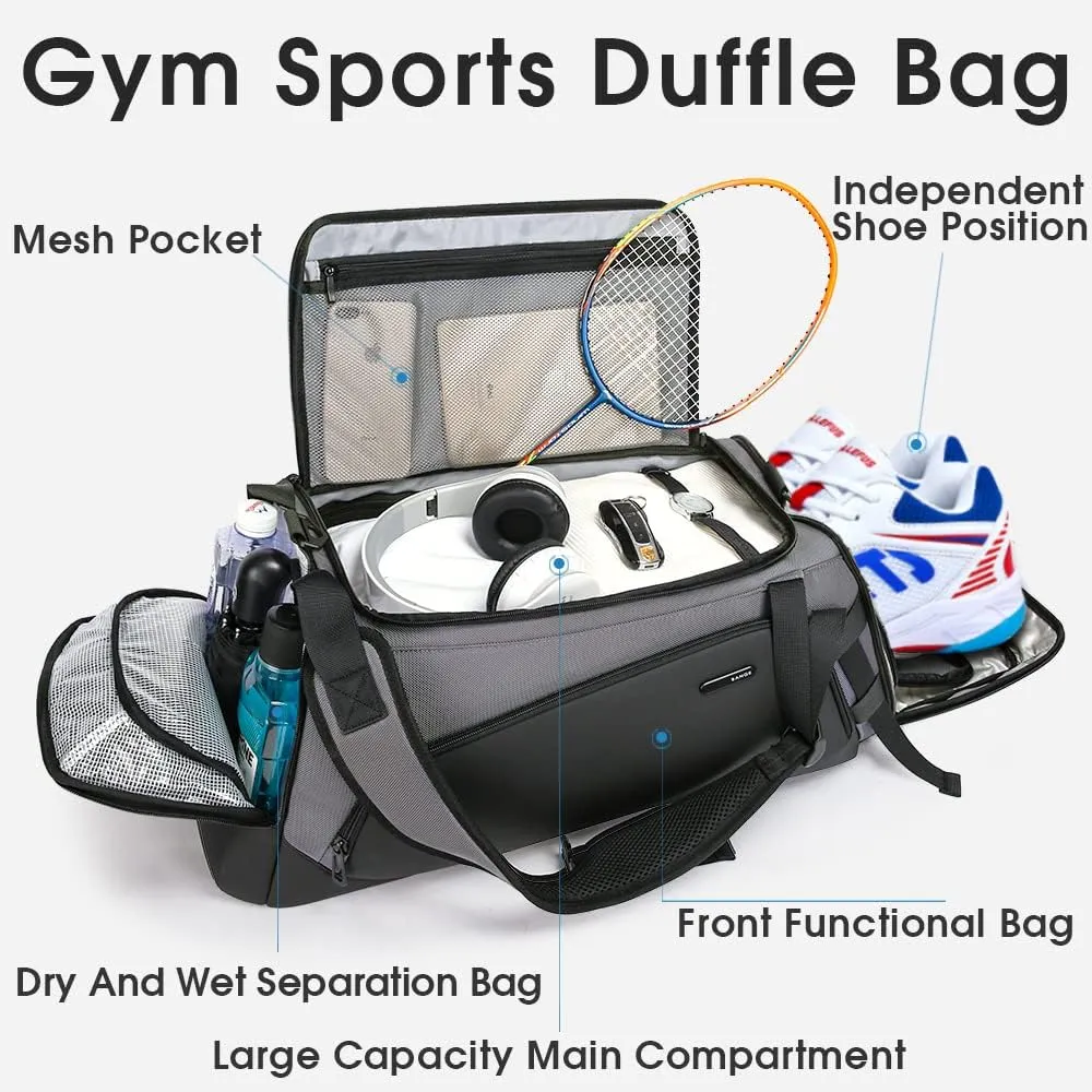 BANGE Gym Sports Duffel Backpack for Man & Women