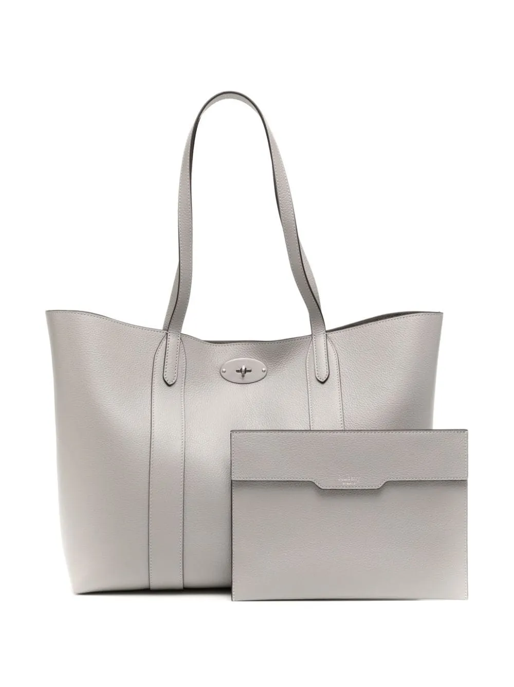 Bayswater Tote Pale Grey Small Classic Grain