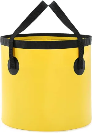 Beach Bag Outdoor Portable Waterproof Bucket Used for Outdoor Cycling Camping Water Sports Storage Bag Outdoor Quick-Drying Bag (Color : White Size : 3129cm) (Yellow 31 * 29cm)