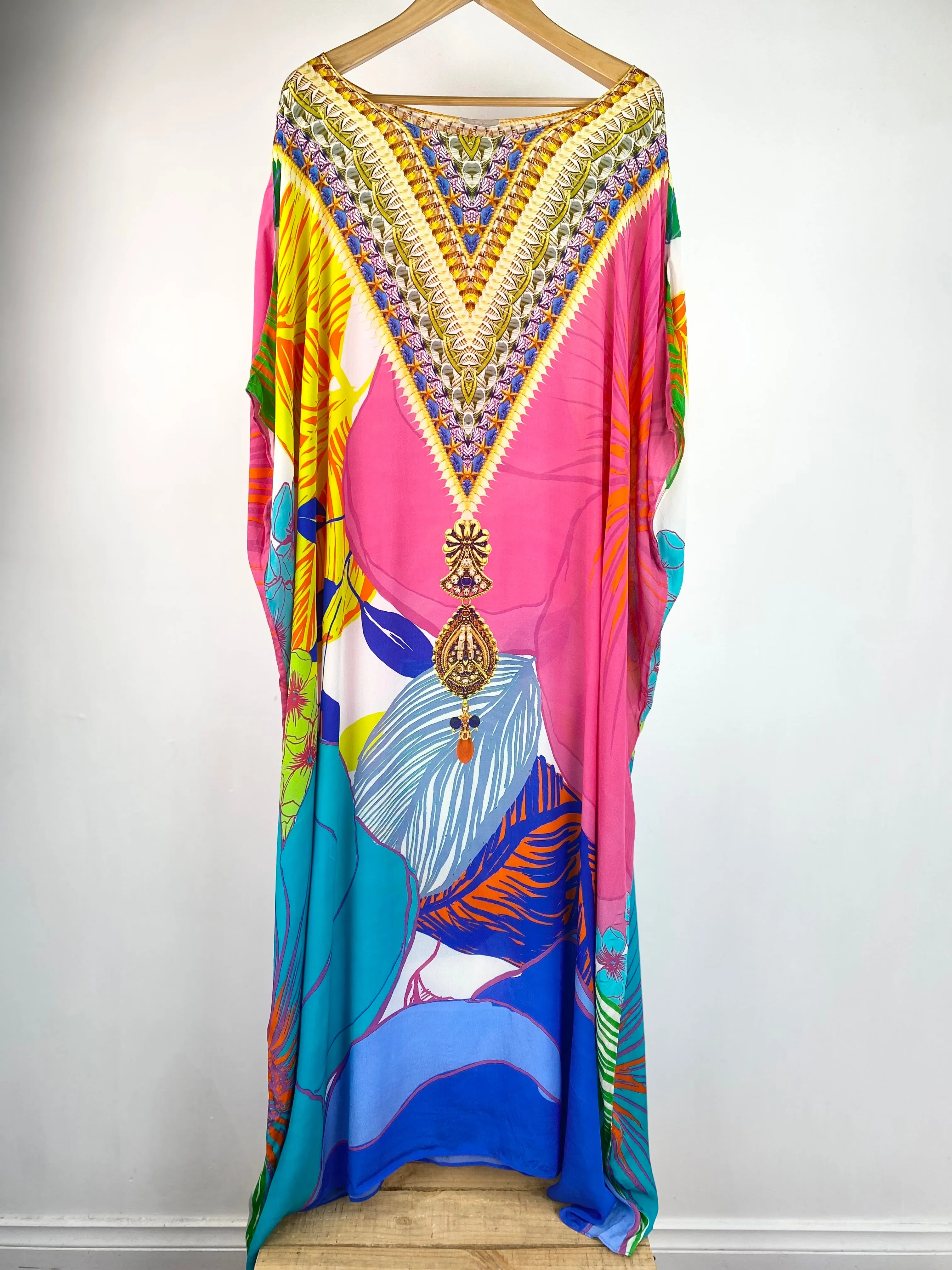 Beach House by Camilla Graphic Print Kaftan - AU 10 / 12 / 14 / 16