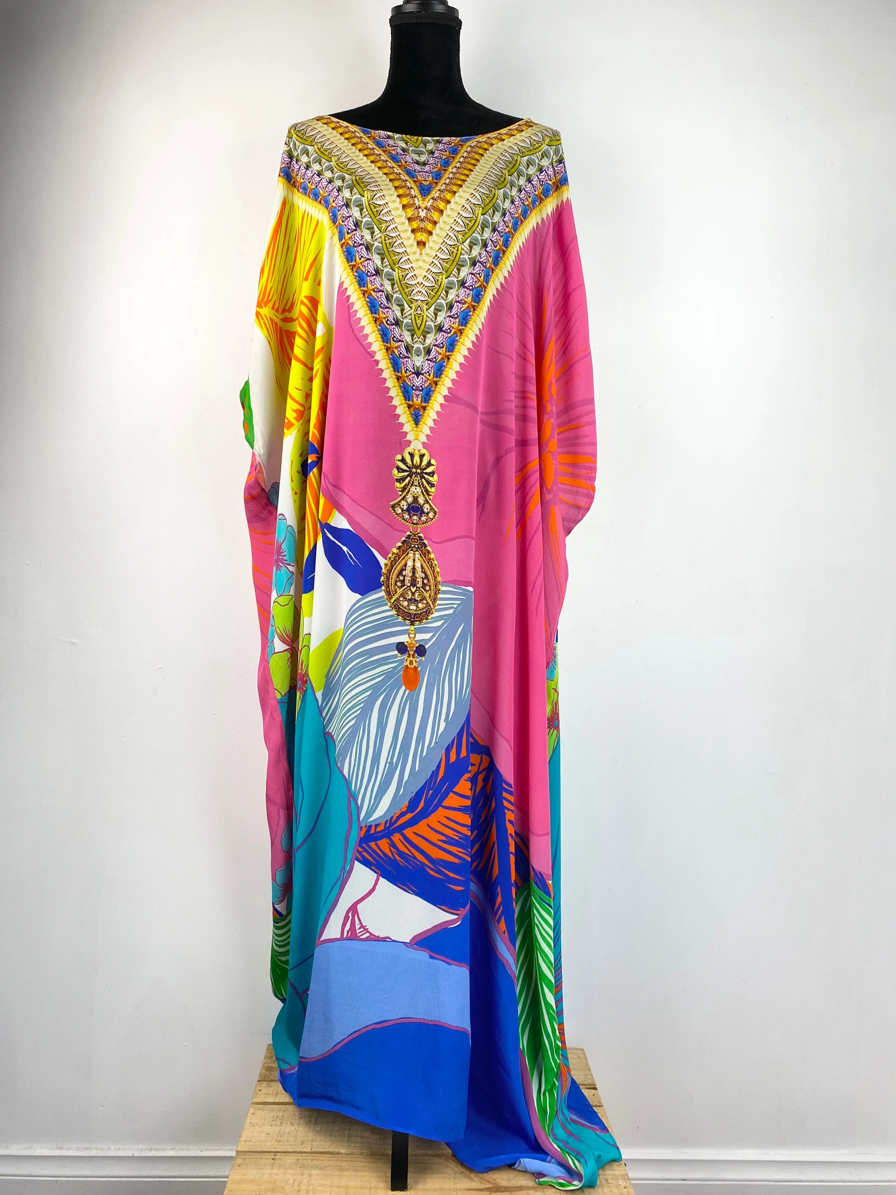 Beach House by Camilla Graphic Print Kaftan - AU 10 / 12 / 14 / 16