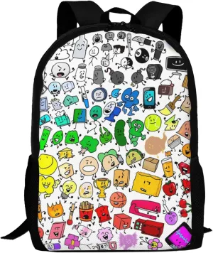 Bfdi-Battle for Dream-Island Backpack,3d Print Laptop Backpack Lightweight Casual Daypack Bookbag 16.5 In, 17 Inch