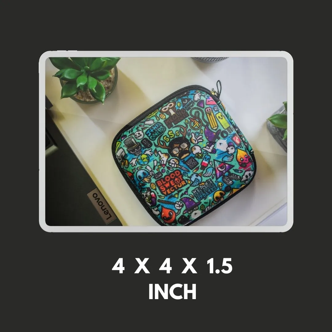 Binary Multi Purpose Tech Organizer for Charger/Earphone/Pen Drives/Cables - Box Shape