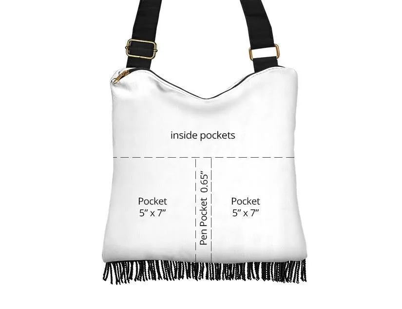 Boho Bag (Canvas) - Watercolor Marble Galaxy #6 | Hobo Slouchy Bag Crossbody, Shoulder Bags for Women Hobo, Pattern Hobo Bag