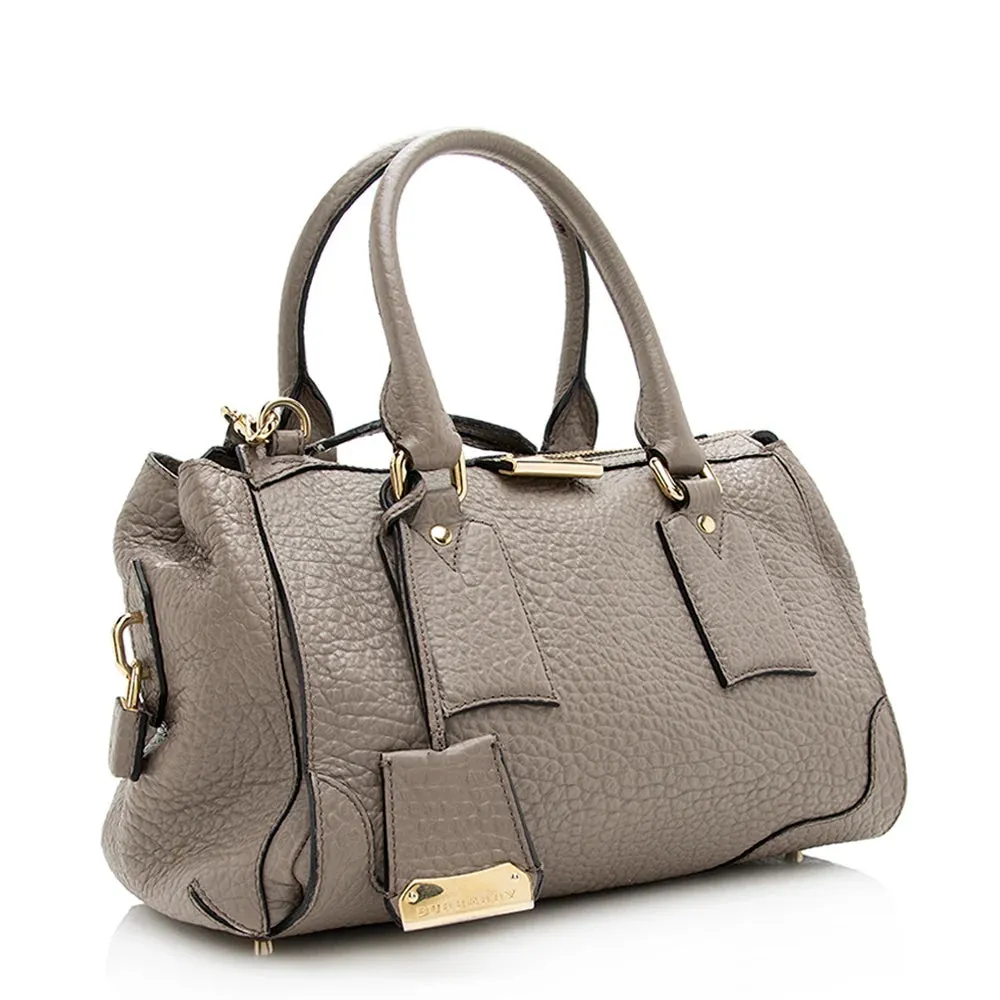 BURBERRY HERITAGE GRAINED LEATHER SMALL GLADSTONE SATCHEL