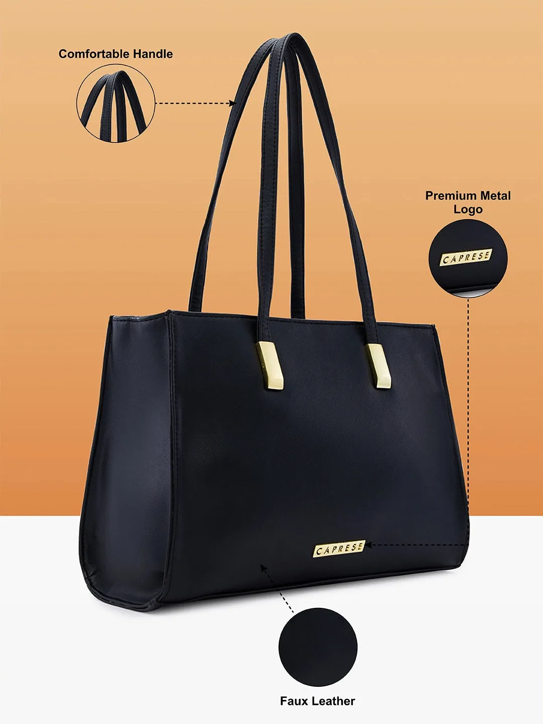 Caprese Alicie Satchel Medium Black