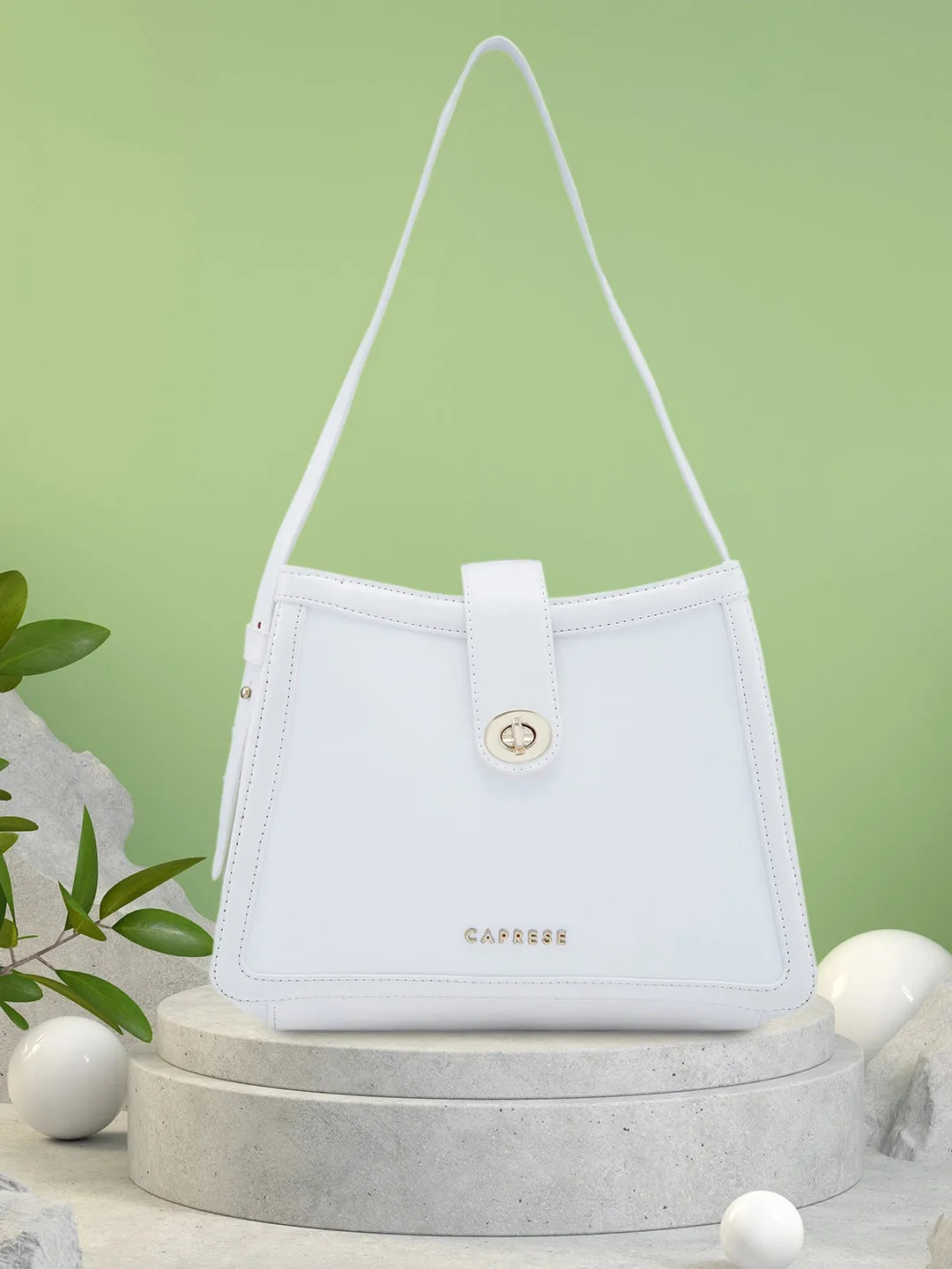 Caprese Aurora Satchel Small Blue Handbag