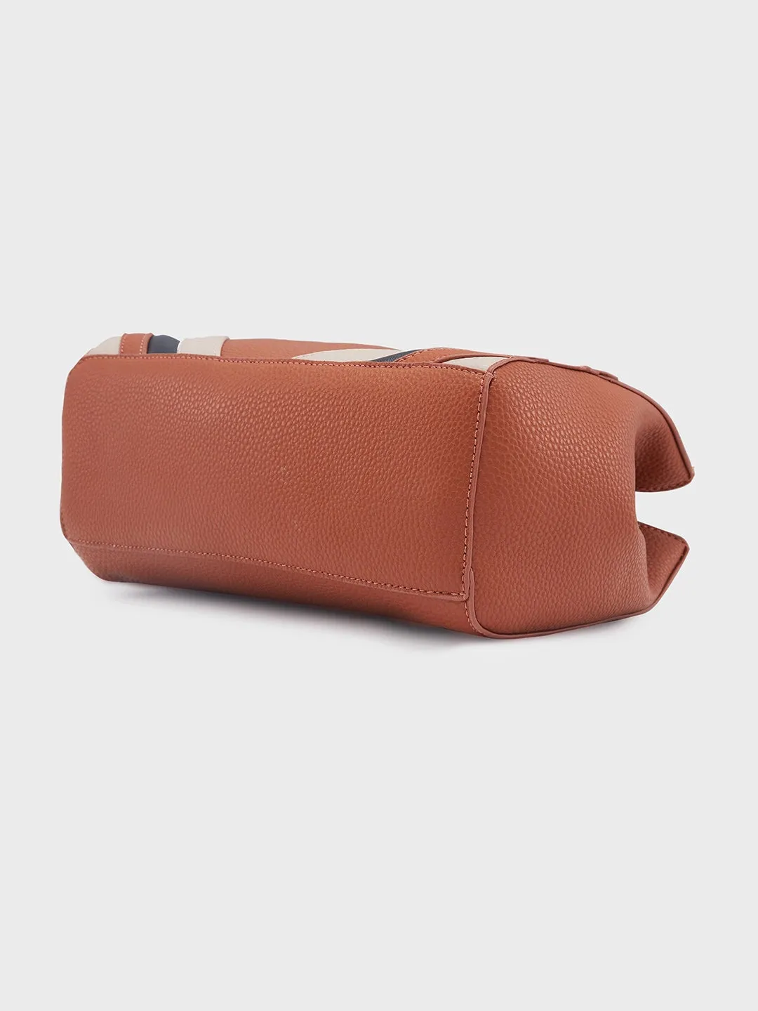 Caprese Ember Satchel Small Tan Handbag