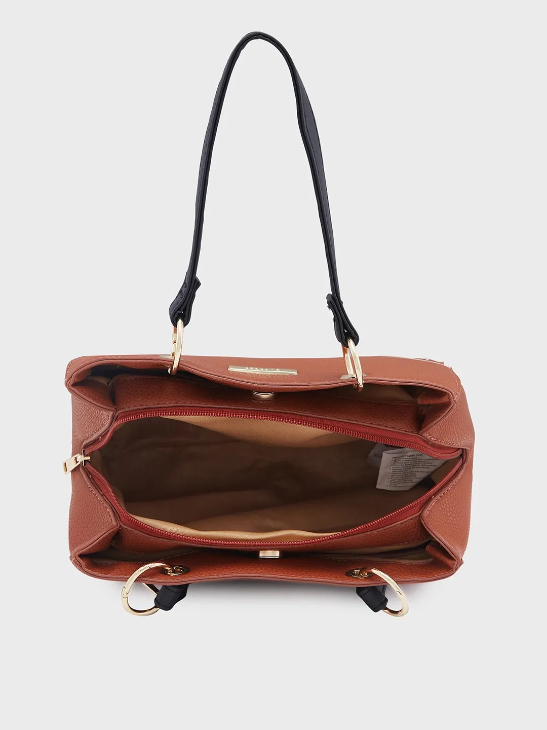 Caprese Ember Satchel Small Tan Handbag
