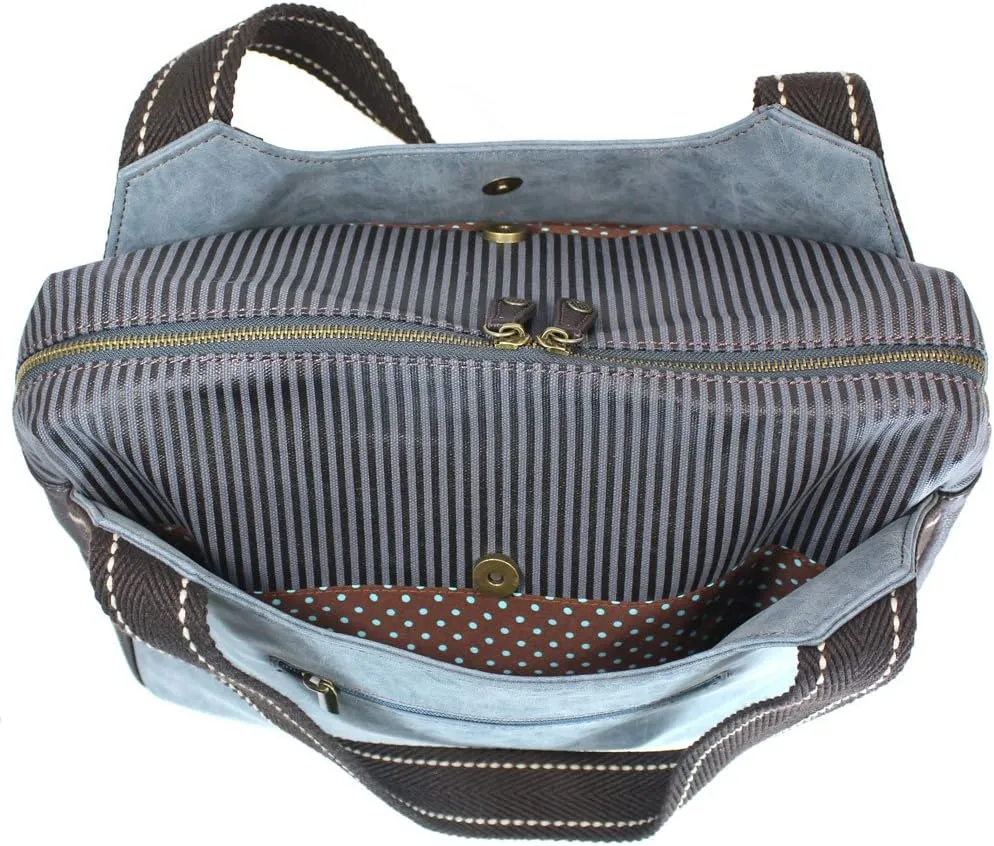 CHALA Bowling Tote Bag Burgundy