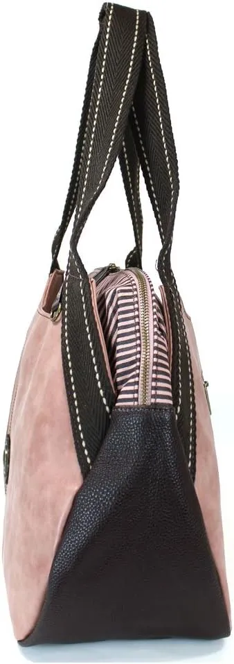 CHALA Bowling Tote Bag Burgundy