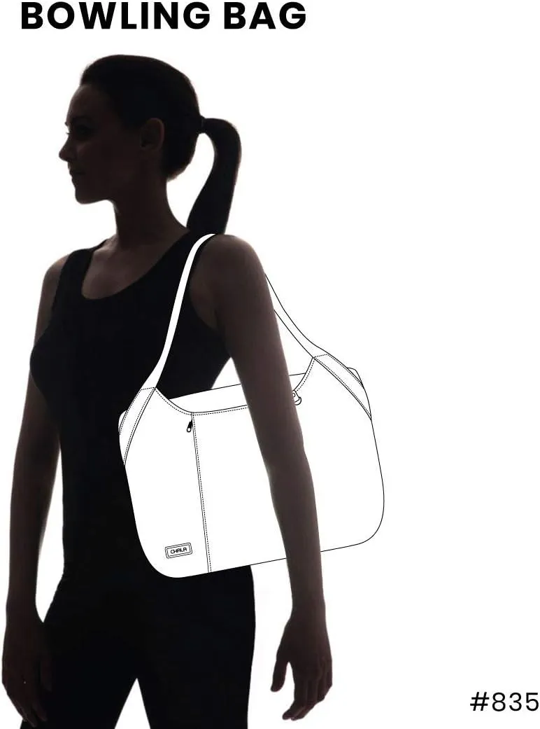 CHALA Bowling Tote Bag Burgundy