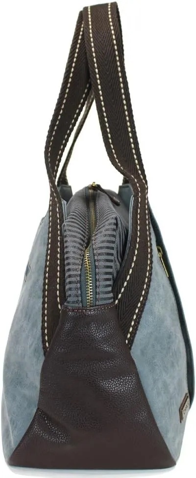 CHALA Bowling Tote Bag Burgundy