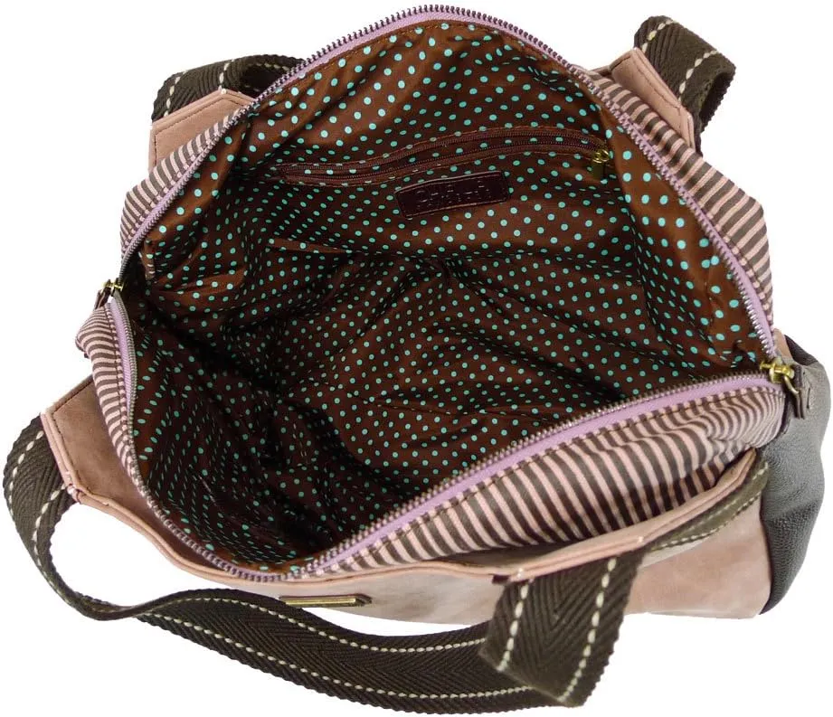CHALA Bowling Tote Bag Burgundy