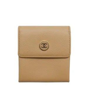 chanel small beige coin purse  DXBS2607