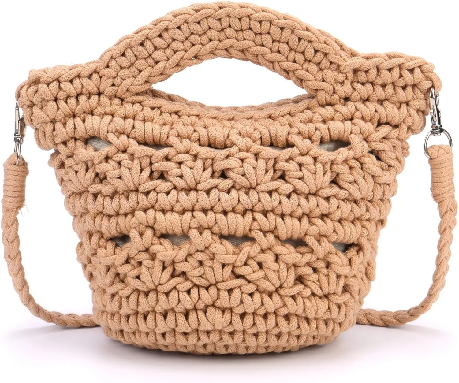 CHIC DIARY Women Straw Beach Bag Clutch Purse Small Crossbody Bag Woven Cotton Shoulder Handbag for Summer