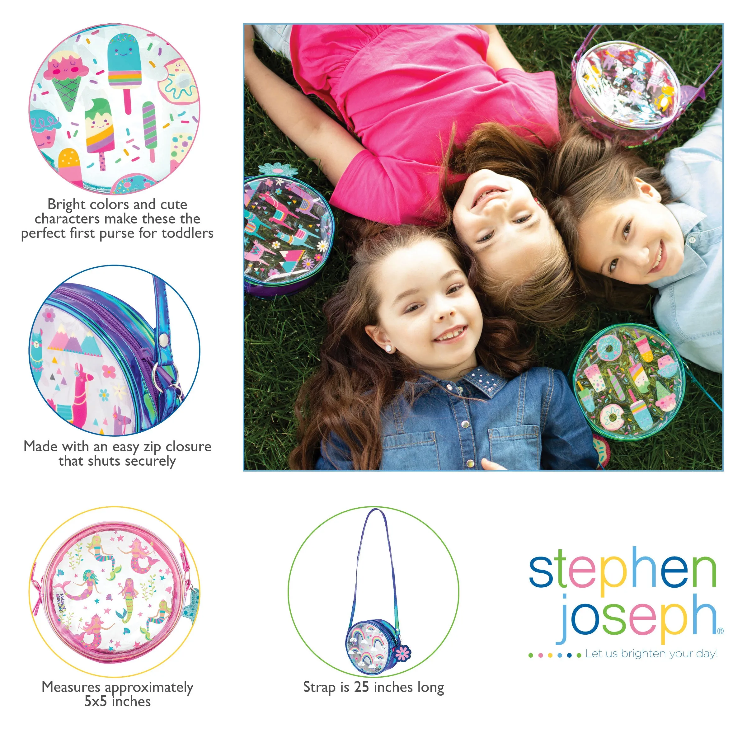 Clear/Iridescent Crossbody Purse Princess