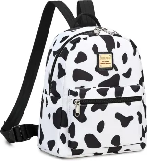 Cusangel Cow Small Purse Backpack For Women, Small Backpack,Mini Backpack Purse for Women Girls,10L little cute backpack,teen Girl work travel Shopping malls, farms, para daypack,mochila vaca pequea