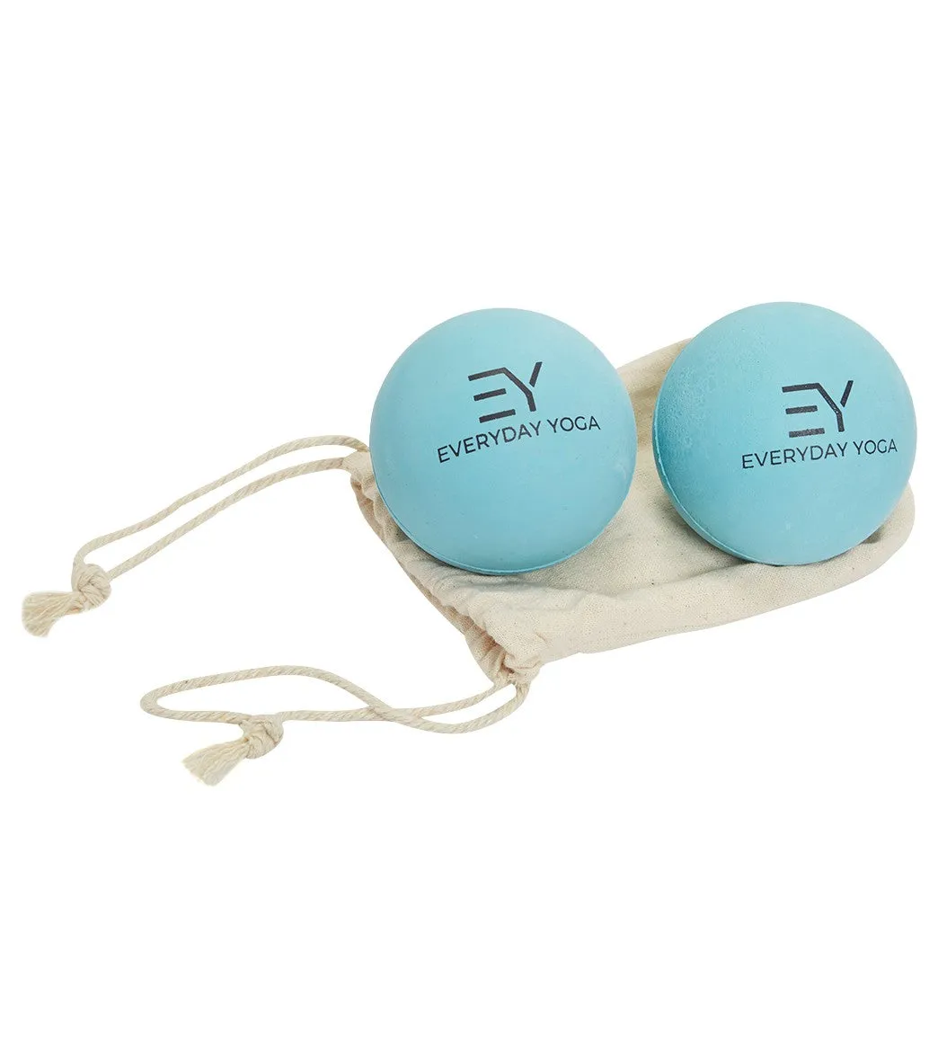 Everyday Yoga 2.5 inch Yoga Massage Therapy Ball Set in Tote