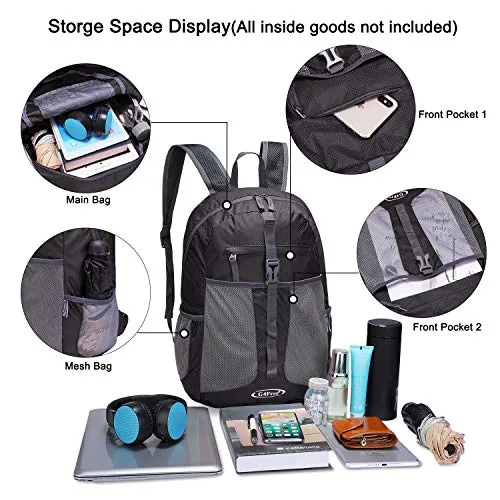 G4Free Lightweight Packable Backpack Multipurpose Casual Backpack 25L Hiking Daypack for Sport