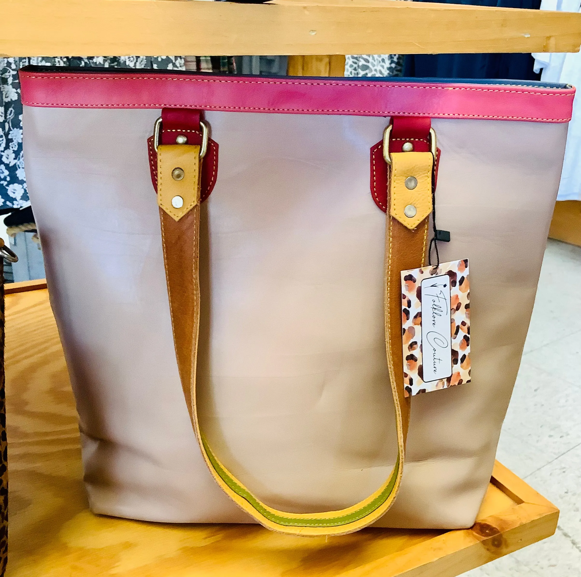 Harmony Hair on Hide Bucket Tote