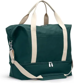 Lo & Sons Original Catalina Deluxe Premium Canvas Duffel Bag  Travel, Gym, Hospital, or Weekender Bag with Shoe Compartment for Men and Women