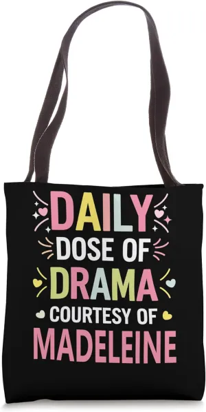 MADELEINE Personalized Name Funny Cute Custom MADELEINE Name Tote Bag