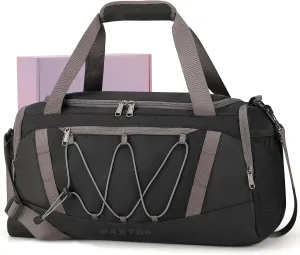 MAXTOP Gym Bag for Women Men Travel Duffle Bag Large Capacity Carry On Weekender Overnight Bag With Shoe Compartment Gym Tote Dry Wet Separation Duffel Bag for Travel