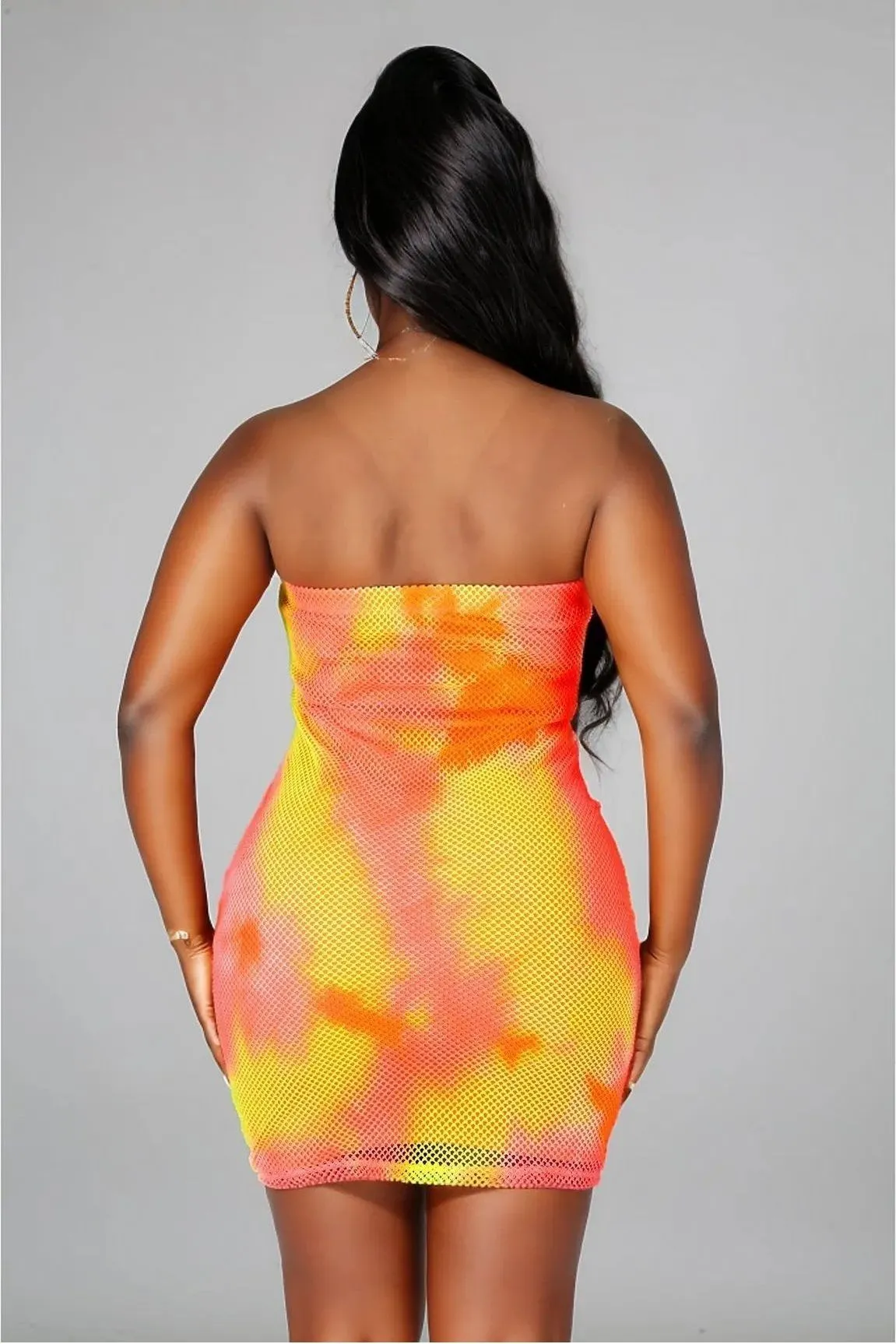 Mesh It Tube Top Dress