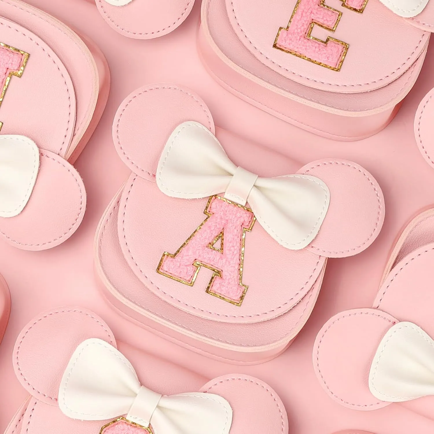 mibasies Toddler Purse Girl Gifts: Birthday Gifts for Girls 3-8 - Little Kids Gifts Mini Mouse Ears Bow Purse (Pink J)