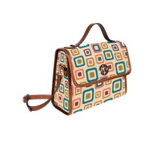 Mod Handbag, Vintage Handbag Style, 60s inspired Purse, Retro Satchel, Vintage Style Handbag, Vintage Purse, Geometric Handbag, Retro Purse