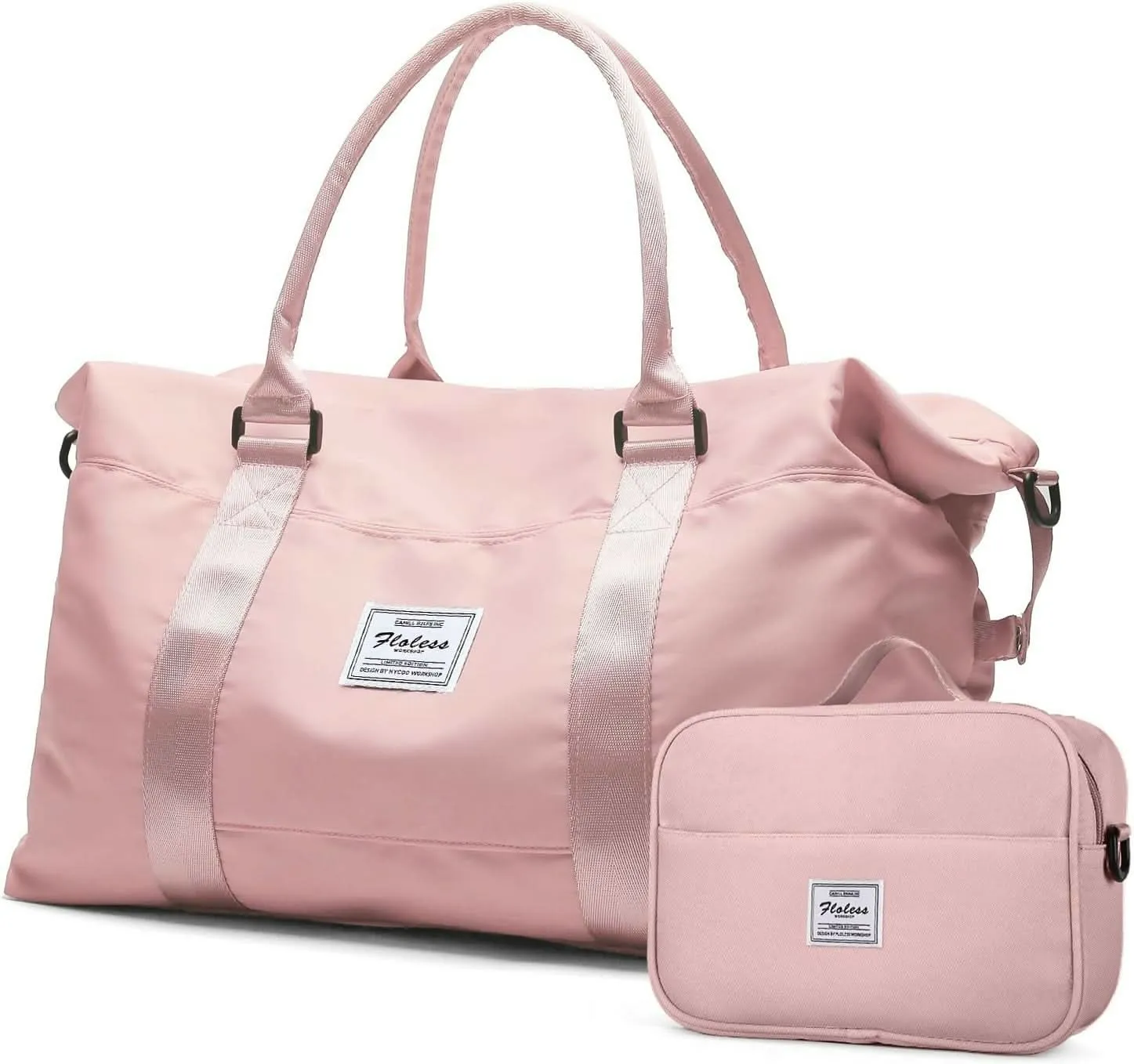 Multispace Extra Large Travel Duffel Bag & Wet Pocket Carry-On for Women (Pink )