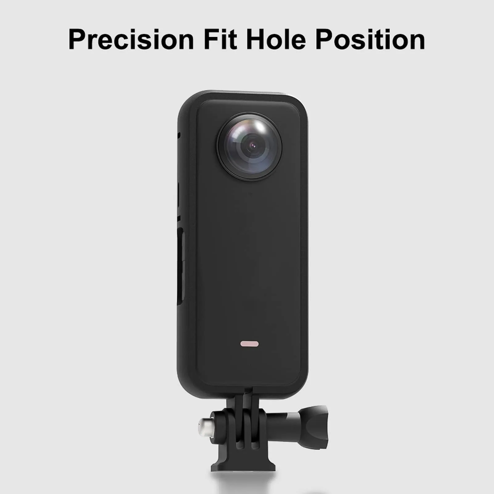 Protective Frame Compatible with Insta360 One X3 | Two Cold Shoe Mounting Ports Bracket Accessories - Black