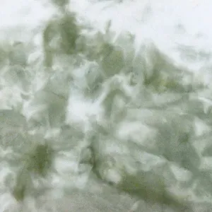 Sage-White-Multi Tie Dye Stretch Double Brush Jersey Knit Fabric