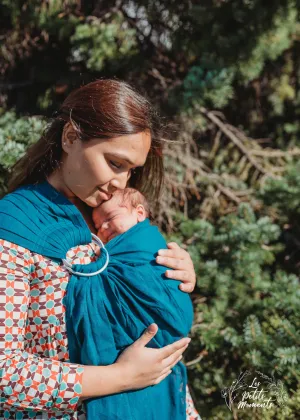 Sewfunky Linen Ring Sling - Teal