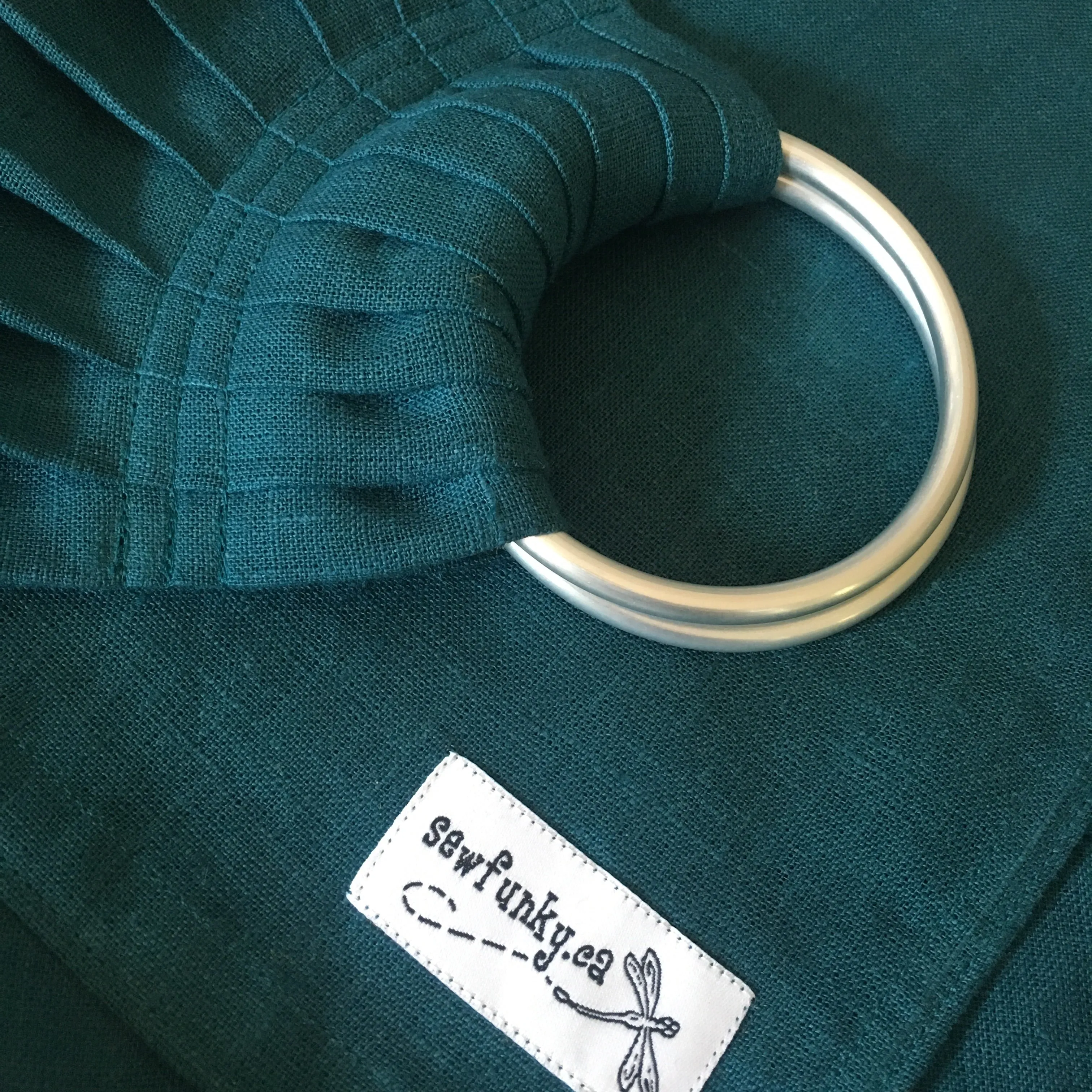 Sewfunky Linen Ring Sling - Teal