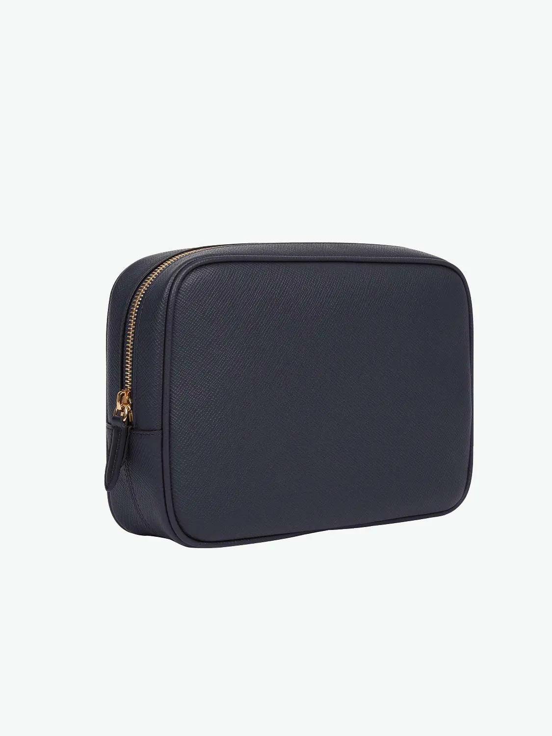 Smythson Leather Tech Accessories Pouch Navy
