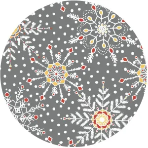 SNOWGLOW SNOWSTORM Fabric - Laminated Cottom - 10 Yard Roll