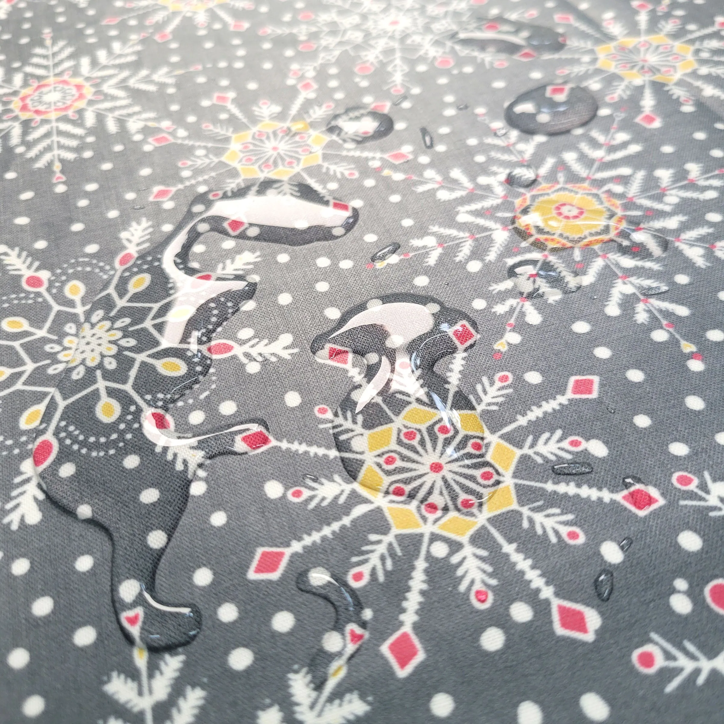 SNOWGLOW SNOWSTORM Fabric - Laminated Cottom - 10 Yard Roll