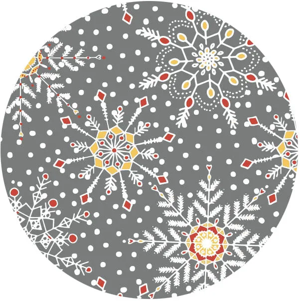 SNOWGLOW SNOWSTORM Fabric - Laminated Cottom - 10 Yard Roll