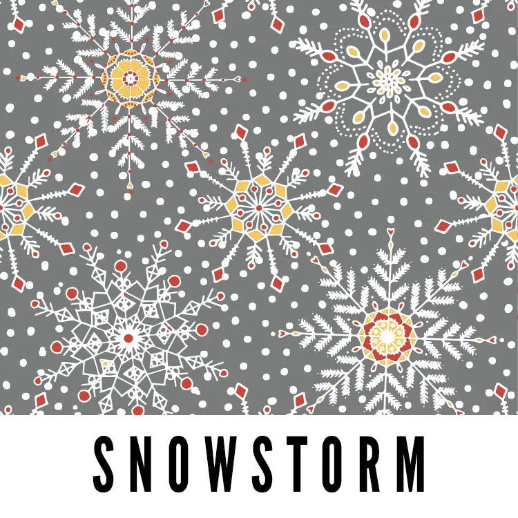SNOWGLOW SNOWSTORM Fabric - Laminated Cottom - 10 Yard Roll