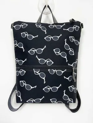 Sunglasses Design Slim Backpack, Summer edition Rucksack with Convertible Straps