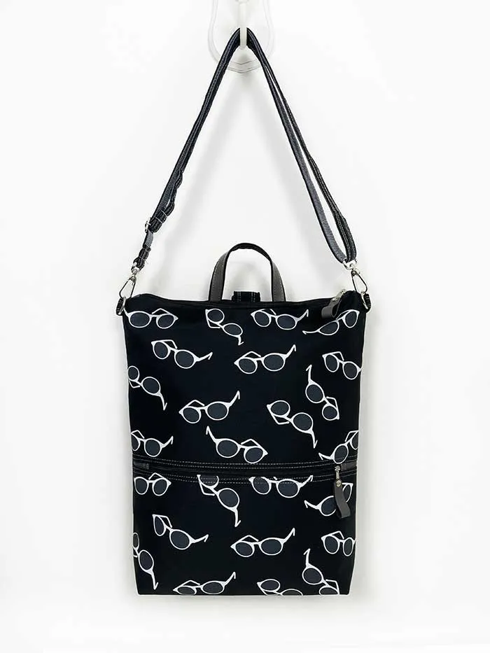Sunglasses Design Slim Backpack, Summer edition Rucksack with Convertible Straps