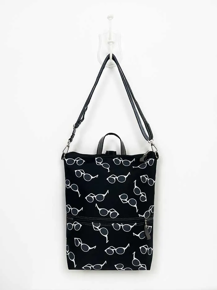 Sunglasses Design Slim Backpack, Summer edition Rucksack with Convertible Straps
