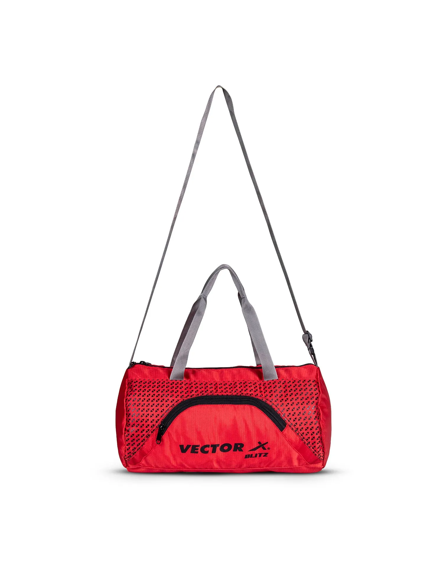 VECTOR X Polyester Blitz Gym Bag II Shoulder bag II Luggage Bag II Sports Bag (Red-Black) 13.5 L