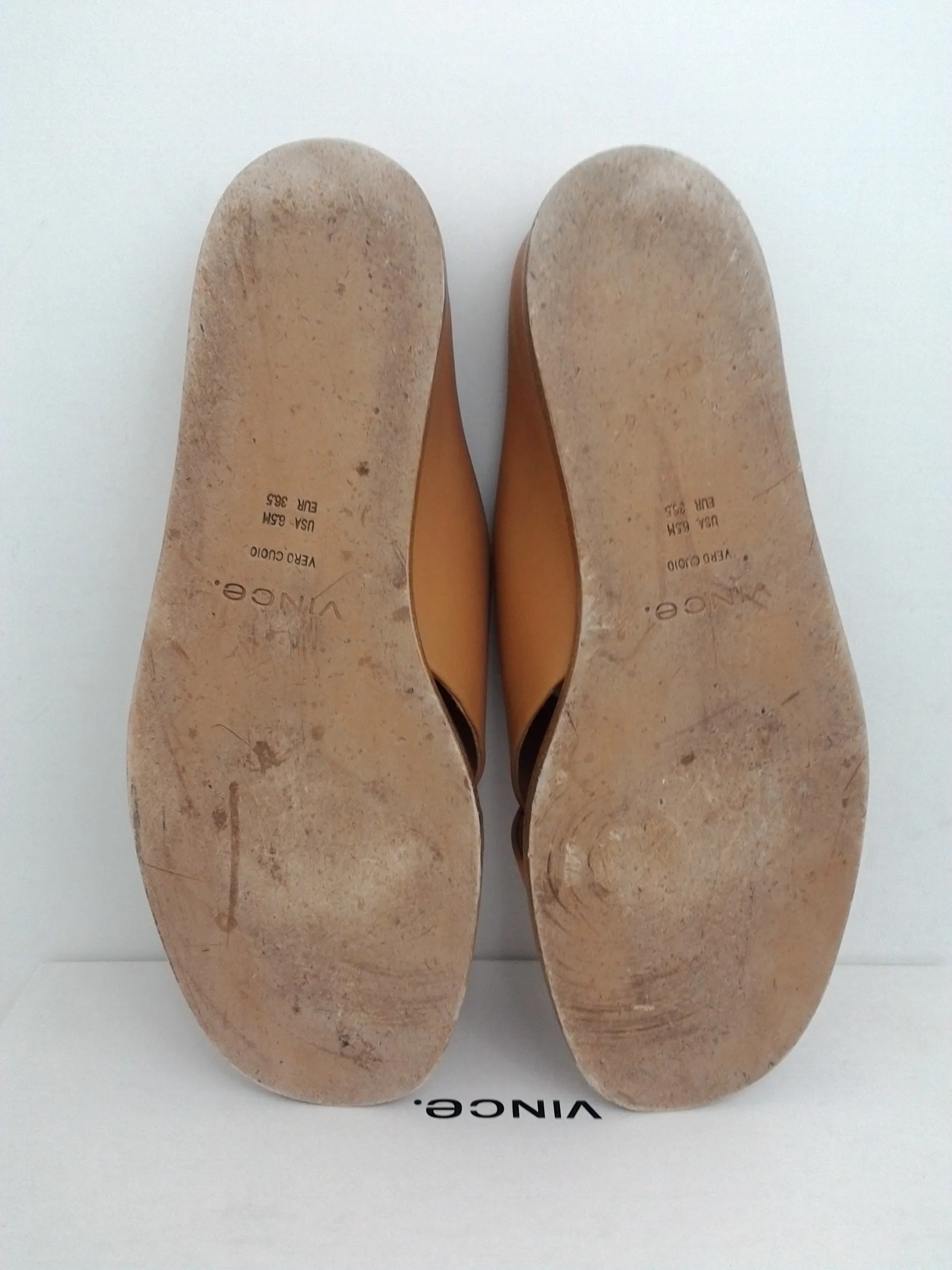 Vince Women's Sandal Fairley Tan LE Sandal Size 6.5 M